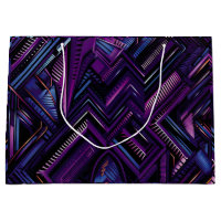 Geometric Purple Afro Fusion Wrapping paper