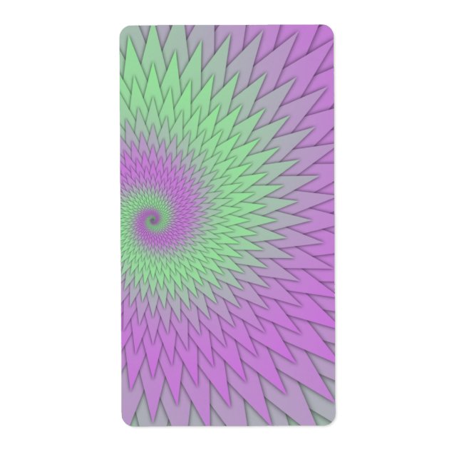 Geometric Purple and Green (Front)