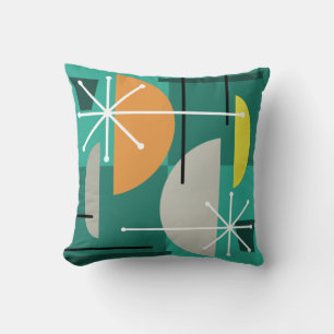 Geometric Quadrants Abstract Art Cushion