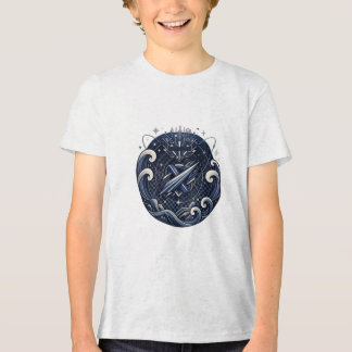 Geometric Racing Kids T-Shirt | Speed Style Youth Tri-Blend Shirt