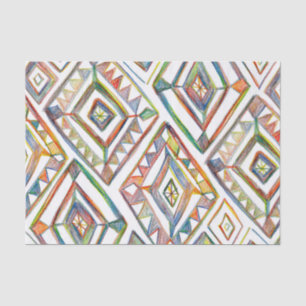 Geometric Rainbows Diamonds Pattern Gift Tissue Paper