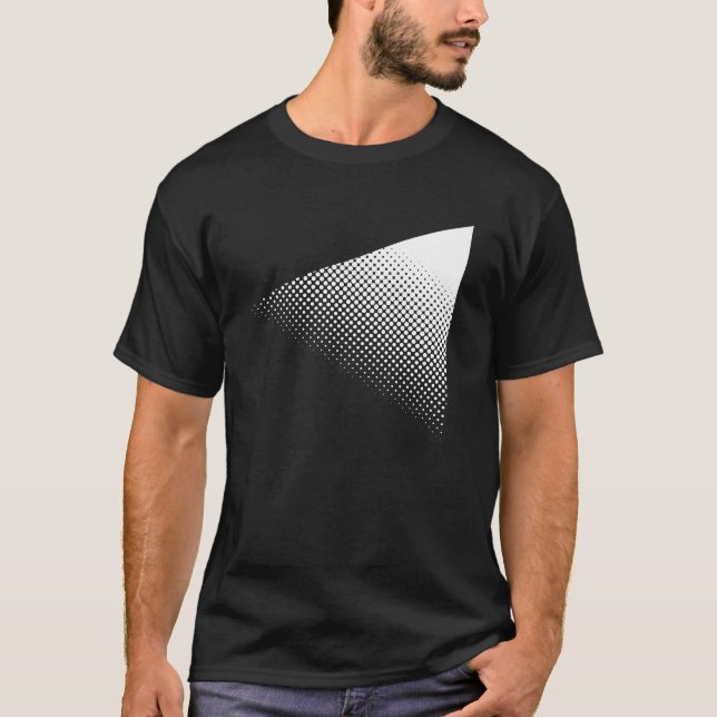 geometric raster triangle design T-Shirt (Front)
