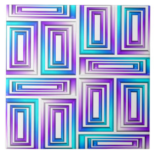 geometric rectangles ceramic tile