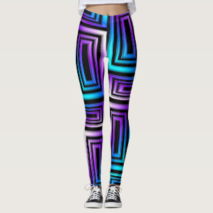 geometric rectangles leggings