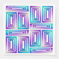 geometric rectangles paper napkins