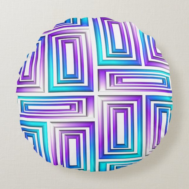 geometric rectangles pillow (Front)