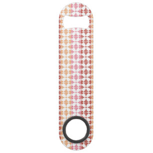 Geometric red ikat stripes pattern