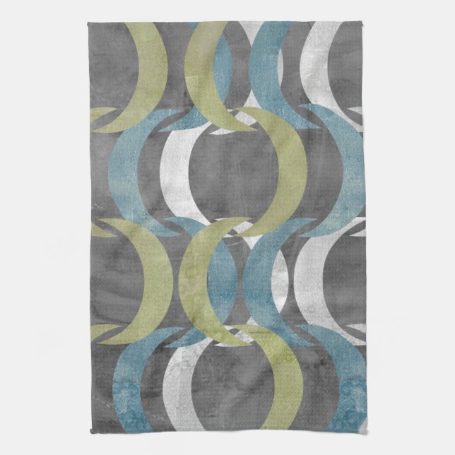 Geometric Repeat I Tea Towel (Vertical)