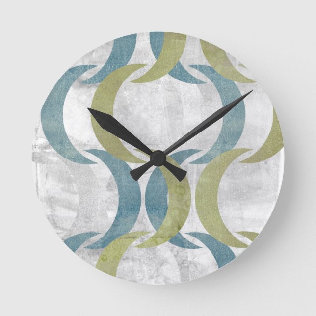 Geometric Repeat III Round Clock (Front)