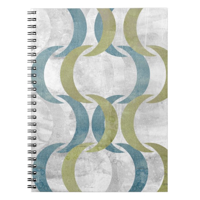 Geometric Repeat III Spiral Notebook (Front)