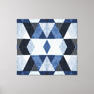 Geometric Repeat: Textured Background. Canvas Print