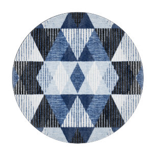 Geometric Repeat: Textured Background. Cutting Board