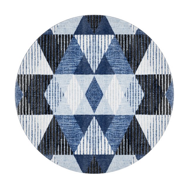 Geometric Repeat: Textured Background. Cutting Board (Front)