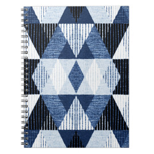 Geometric Repeat: Textured Background. Notebook