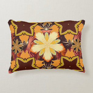 Geometric repeating seamless pattern with hexagon decorative cushion