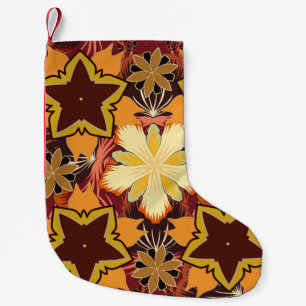 Geometric repeating seamless pattern with hexagon small christmas stocking