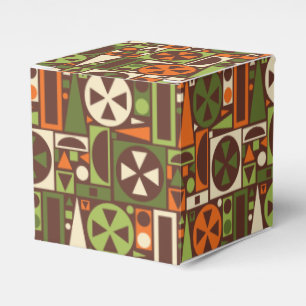 Geometric Retro 50s Mid-Century Modern Abstract Favour Box
