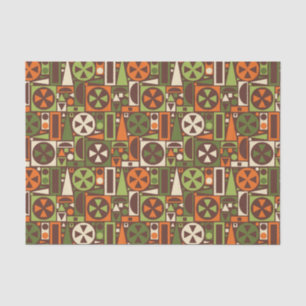 Geometric Retro 50s Mid-Century Modern Abstract Tissue Paper