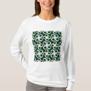 Geometric Retro Circles Pattern T-Shirt