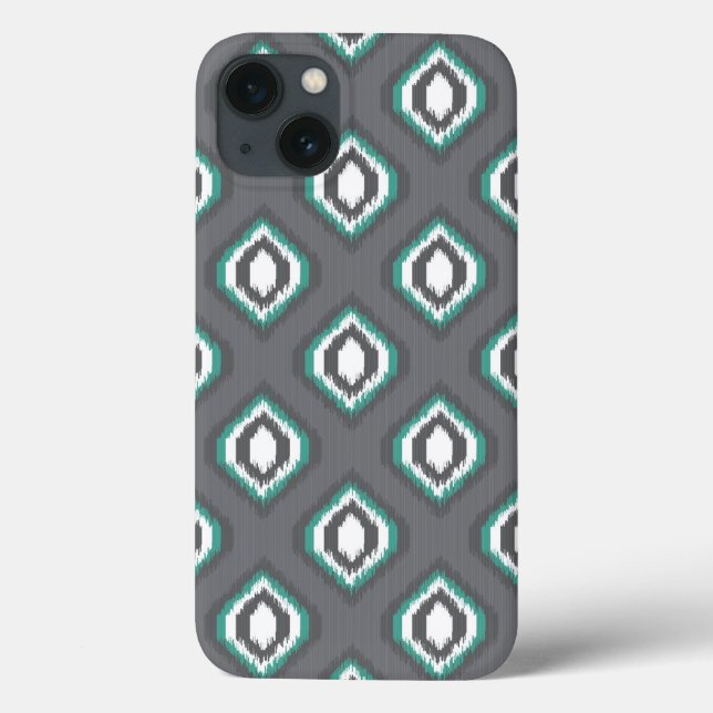 Geometric retro ikat tribal pattern Case-Mate iPhone case (Back)