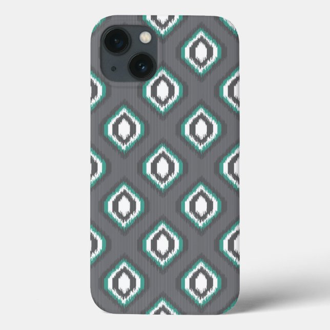 Geometric retro ikat tribal pattern Case-Mate iPhone case (Back)