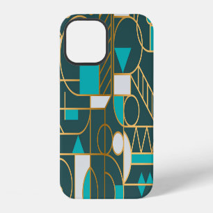 Geometric Retro: Minimalist Artwork Poster. iPhone 12 Case