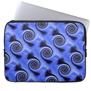 Geometric Retro Pattern Eagle Wings  Laptop Sleeve