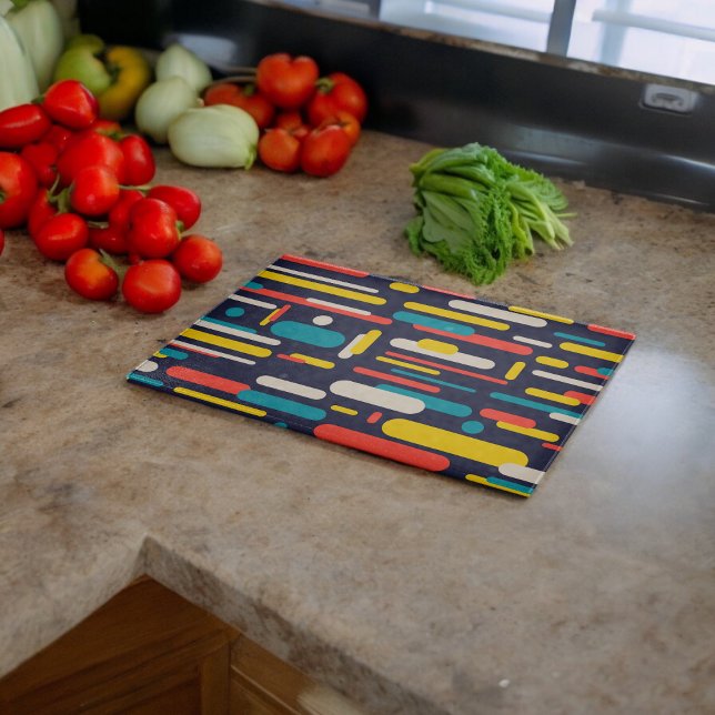 Geometric Rounded Rectangle Pattern  Cutting Board (Chopping Board)