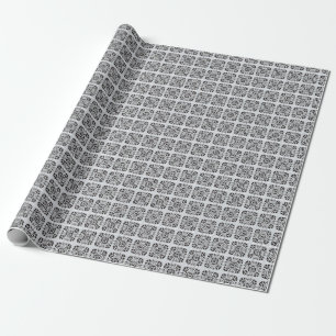 Geometric rustic pattern design wrapping paper