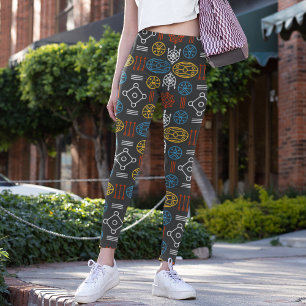 geometric scandinavian leggings