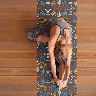 geometric scandinavian yoga mat