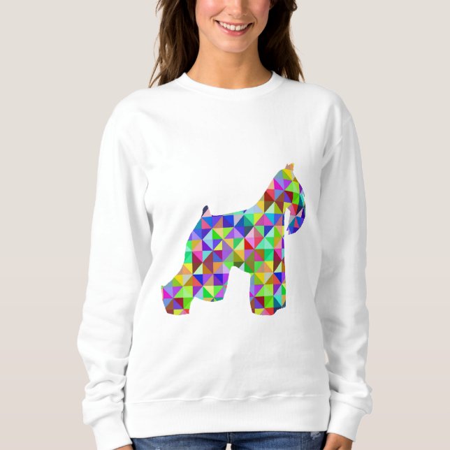 Geometric Schnauzer Sweatshirt (Front)