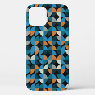 Geometric seamless mosaic tiles pattern, backgroun iPhone 12 case