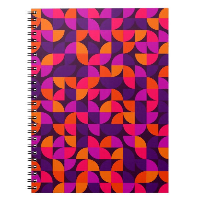 Geometric seamless pattern. Abstract vintage vinta Notebook (Front)