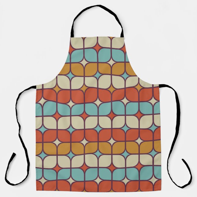 geometric seamless pattern background apron (Front)