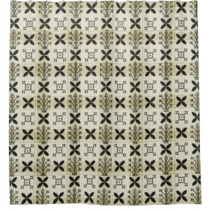 Geometric Seamless pattern background. Batik desig Shower Curtain