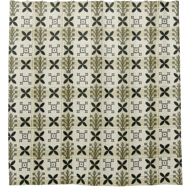 Geometric Seamless pattern background. Batik desig Shower Curtain (Front)