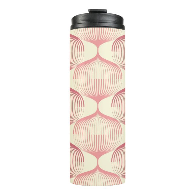 Geometric seamless pattern background with line. A Thermal Tumbler (Front)