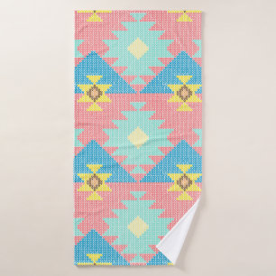 Geometric seamless pattern design,  home decor ide bath towel