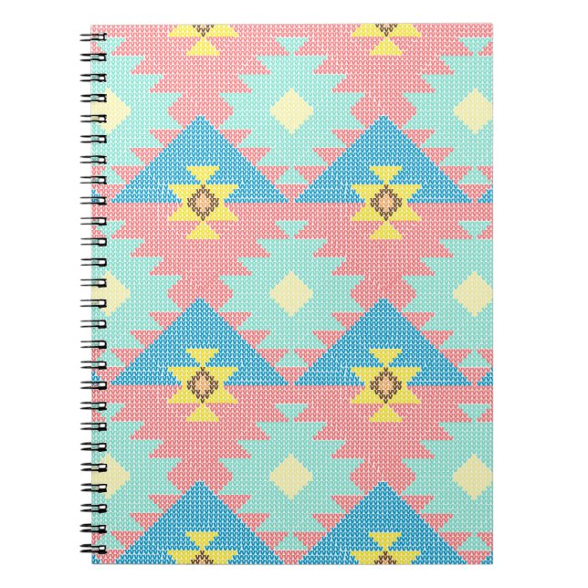 Geometric seamless pattern design,  home decor ide notebook (Front)