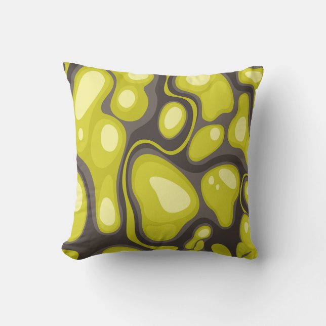Geometric seamless pattern from spots. Abstract ca Cushion (Front)