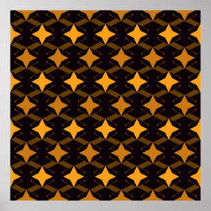 Geometric seamless pattern. Minimal style surface Poster