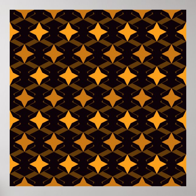 Geometric seamless pattern. Minimal style surface  Poster (Front)