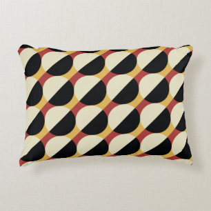 Geometric seamless pattern with circles decorative cushion