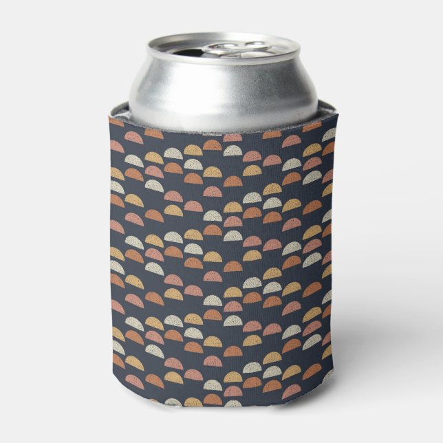 Geometric Semi Circle Pattern Can Cooler (Can Front)