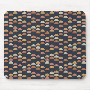 Geometric Semi Circle Pattern Mouse Pad