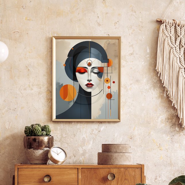 Geometric Serenity: Abstract Deco Poster (Creator Uploaded)