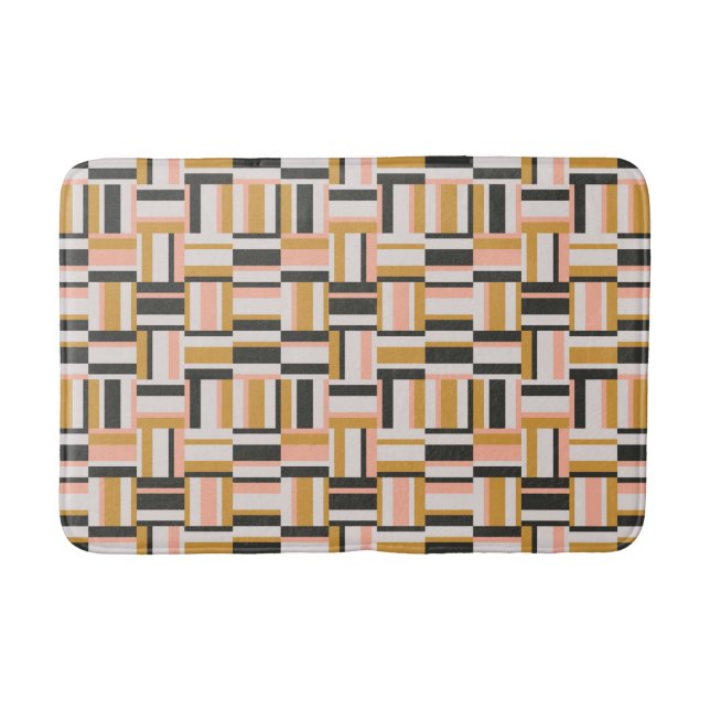 Geometric Shape Pattern Bath Mat (Front)