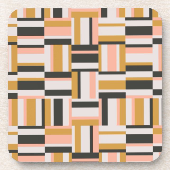 Geometric Shape Pattern Coaster (Front)