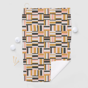 Geometric Shape Pattern Golf Towel